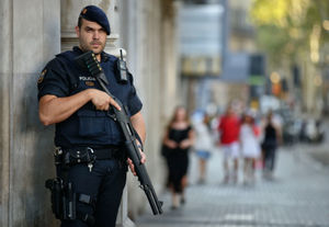 Police on Las Ramblas in wake of attack