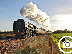 Supporting image for story: Steam train thunders through Shropshire