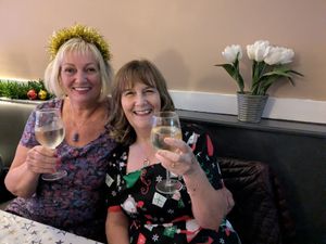 Hayes Green members enjoyed the festive atmosphere in Heath Hayes's Five Ways Inn