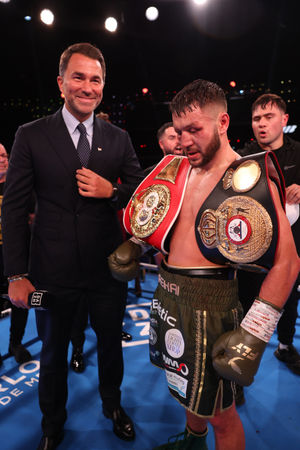 Monte Carlo, UK: Conah Walker v Pat McCormack, WBA International and IBF Inter Continental Welterweight Title Fight,
6 December 2025
Picture By Mark Robinson Matchroom Boxing
Conah Walker wins