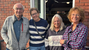 Photo caption: Shenstone Library trustees, Left to right: Frank Weetman, Jane Cotton, Jon Scobie, and Lynda Jones (Chair of trustees).