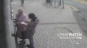 The woman approached Doreen Jones at a cash point in High Street, Blackheath. Photo: BBC Crimewatch Roadshow