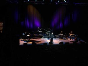 Petula Clark on stage in Birmingham