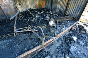 Damage caused by the blaze