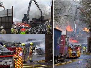 Supporting image for story: 14 pictures capture devastation of Kingswinford scrapyard fire as emergency crews work hard to tackle blaze