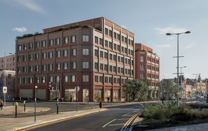 Visualisation of the proposed Phoenix Yard development in Digbeth, Birmingham. Taken from design document prepared by Allford Hall Monaghan Morris Limited.
