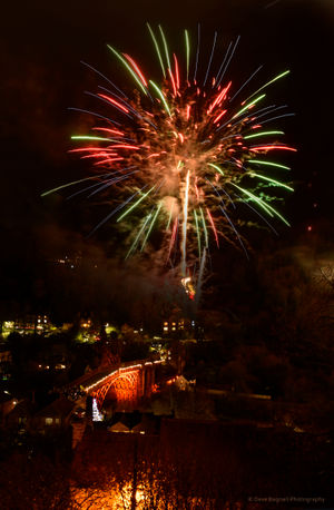 A spectacular firework display followed the Christmas lights switch-on. Picture: Dave Bagnall