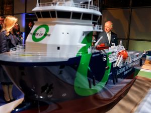 Supporting image for story: King shown ‘fantastic’ innovations at sustainability event