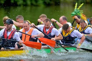 Dragon boats will be returning to the River Severn in Shrewsbury this weekend for the Severn Hospice fundraiser