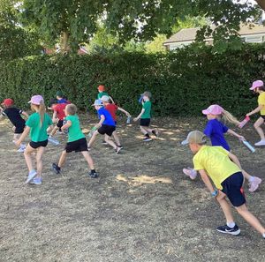 Thomas Russell Infant School Children doing their own 120 challenge to help raise money