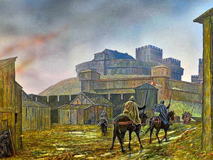 Supporting image for story: New exhibition explores paintings of iconic Stafford castle - with pictures
