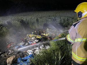 Supporting image for story: Two tons of flytipped rubbish set on fire as Bridgnorth crews ask people to be 'more vigilant'