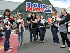 Supporting image for story: Breastfeeding mums protest at Sports Direct