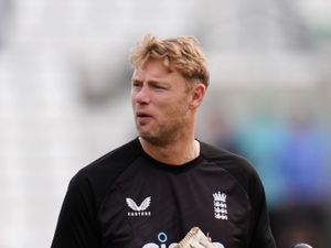 Andrew Flintoff on the cricket pitch