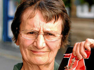 Supporting image for story: Home soil ceremony is so sweet for Val