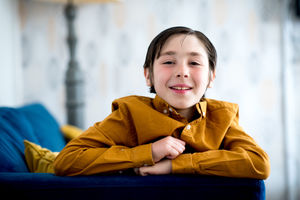 Zac at home in Broseley 