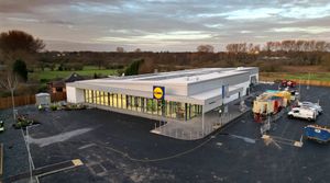 WALSALL COPYRIGHT NATIONAL WORLD  TIM THURSFIELD 20/12/24 Fresh aerial pics over the new Lidl store, Walsall Road, Walsall Wood.