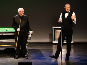 Supporting image for story: A night of laughs as Davis and Taylor relive the Black Ball final