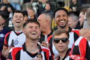Plenty of fans were smiling as Hednesford breezed their way to a 2-0 victory