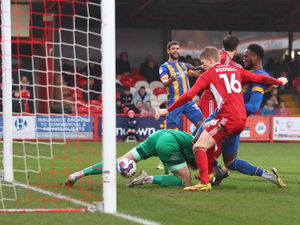 Supporting image for story: Shrewsbury Town on the end of some rough justice from the referee