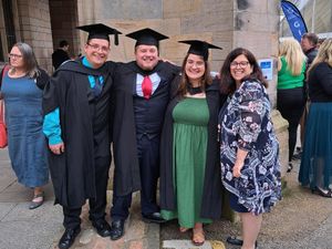 Supporting image for story: Triplets graduate university on same day with first-class honours