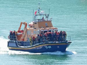 Supporting image for story: Around 85 migrants rescued from boats in the Channel