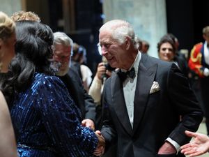 Supporting image for story: King applauded on Royal Opera House stage hand in hand with performers