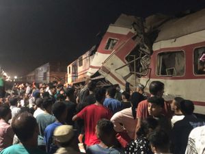 Supporting image for story: At least three people killed as passenger trains collide in Egypt