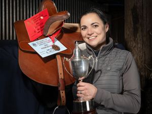 Kate with her winning side saddle