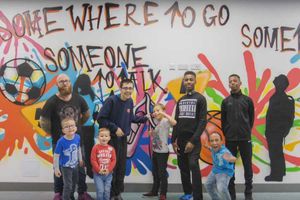 Supporting image for story: IN PICTURES and VIDEO: Graffiti artist creates striking mural at The Way Youth Zone