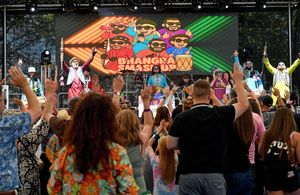 Bhangra Smash Up were one of the many bands performing