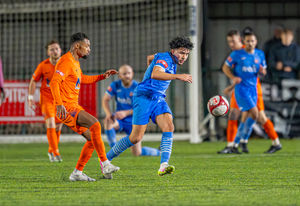 Hisham Chiha on a run for Lichfield.