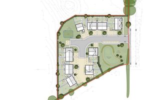 The plan for 19 homes near Bomere Heath will be decided by Shropshire Council. Image: Applicants