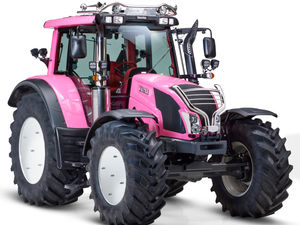 Supporting image for story: Tractor in the Pink for Charity