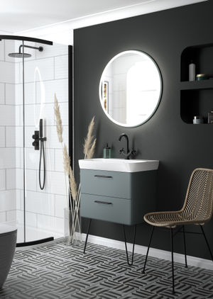 Washbasin unit in Alpine Green from Utopia's new Chic