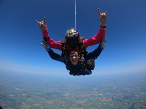 Emily in action mid-air! Picture: Simon Wilkinson