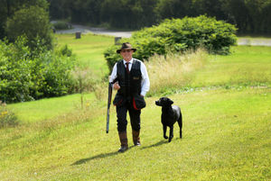 One man and his dog ­– Cyril Brewster with faithful labrador Toby