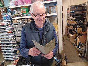 Dan Price peruses his 1928 cycle catalogue