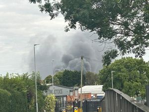 Supporting image for story: Scrapyard fire in Willenhall sees large plumes of smoke and multiple fire engines called to scene