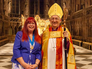 Supporting image for story: Church volunteer recognised for work by Bishop of Lichfield