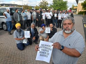 Supporting image for story: 'We are unable to work' - Wolverhampton taxi drivers meet to decide on action on licence renewal delays