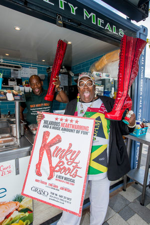 Sandra Martin from Gogglebox at Wolverhampton Market