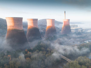 Supporting image for story: Awe-inspiring view of doomed Ironbridge cooling towers