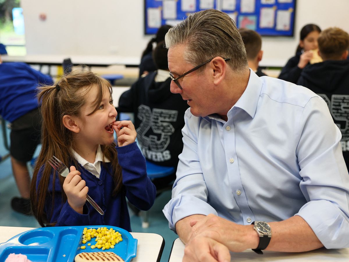 Starmer describes free school meal expansion as ‘down payment’ on child poverty