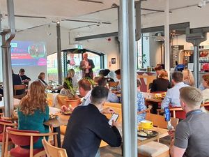 Supporting image for story: Sponsors gather as tennis preparations are stepped up in Shrewsbury 