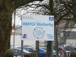 Wetherby Young Offenders’ Institution signage and exterior