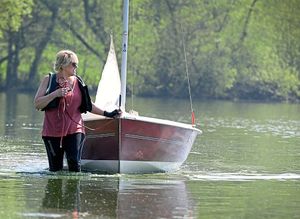 Some even decided to go in the water