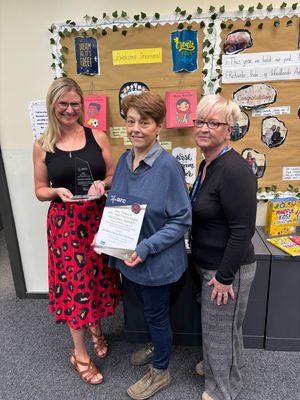 Pictured left to right: Jo Duncombe (Headteacher), Tina Murray (SENDCO), Amanda Fisher (Inclusion Lead).