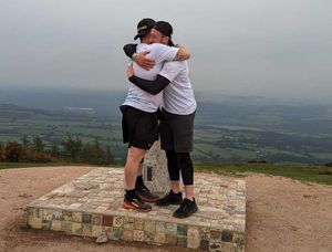 Supporting image for story: Bereaved dad and friend climb The Wrekin 20 times in a day for charity 