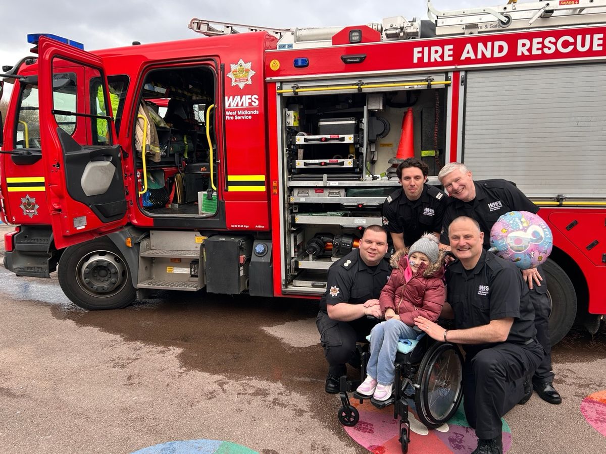 Surprise Amelia - seeing the smile on her face when we arrived with the fire engine is something none of us will forget